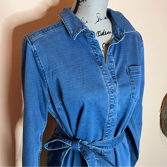 💙Isaac Mizrahi denim ombré dress - Picture 3 of 7